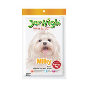 تشویقی جویدنی سگ جرهای طعم شیر (Jerhigh Milky)