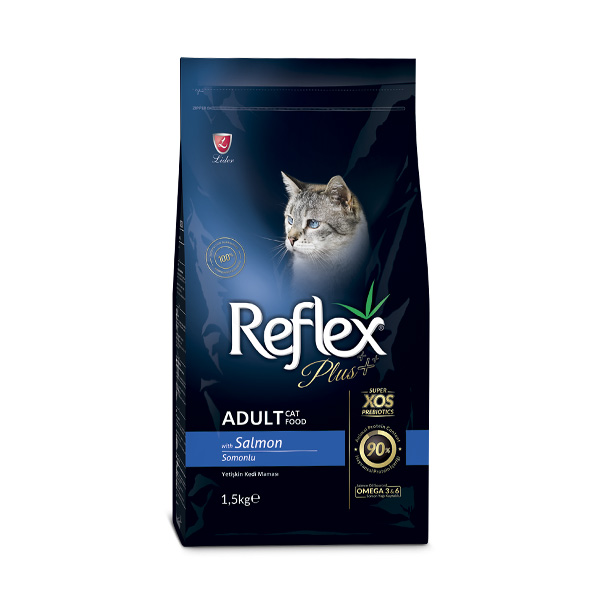 غذای خشک گربه بالغ رفلکس پلاس سالمون 1.5 کیلویی