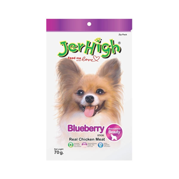تشویقی جرهای سگ با طعم بلوبری JerHigh Blueberry