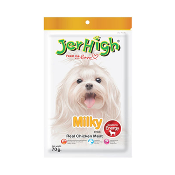 تشویقی جرهای سگ با طعم شیر JerHigh Milky