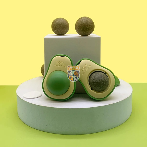 اسباب بازی و تشویقی آب نباتی کت نیپ گربه مدل آووکادو